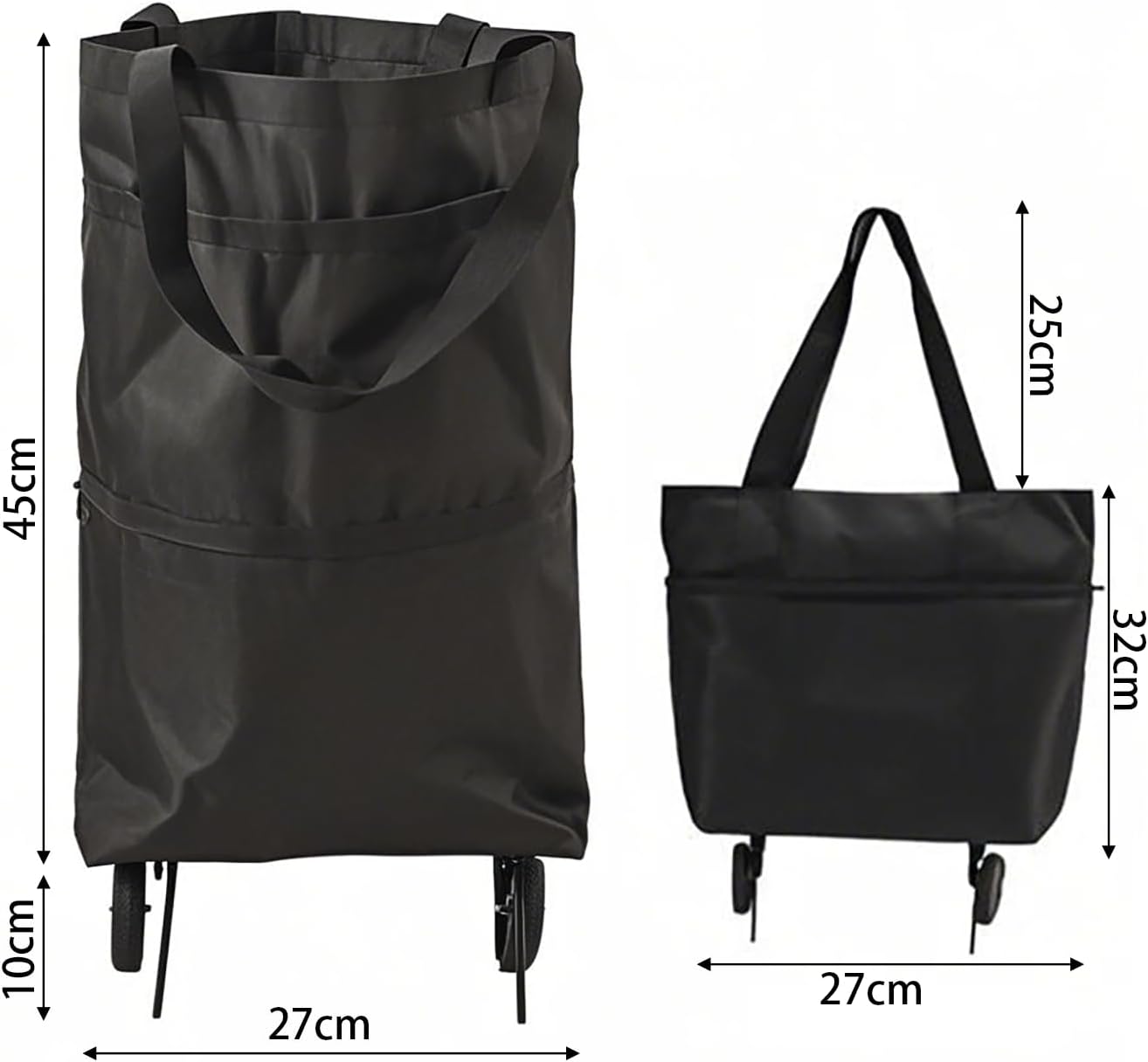 Foldable Shopping Trolley on Wheels