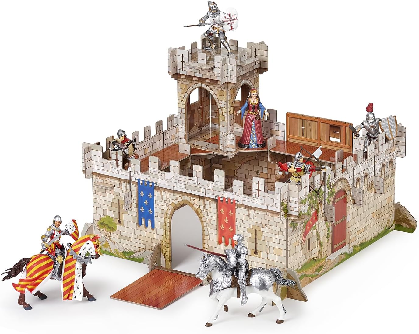 New Kids Children Prince Philip Castle Playset Toy, Blue