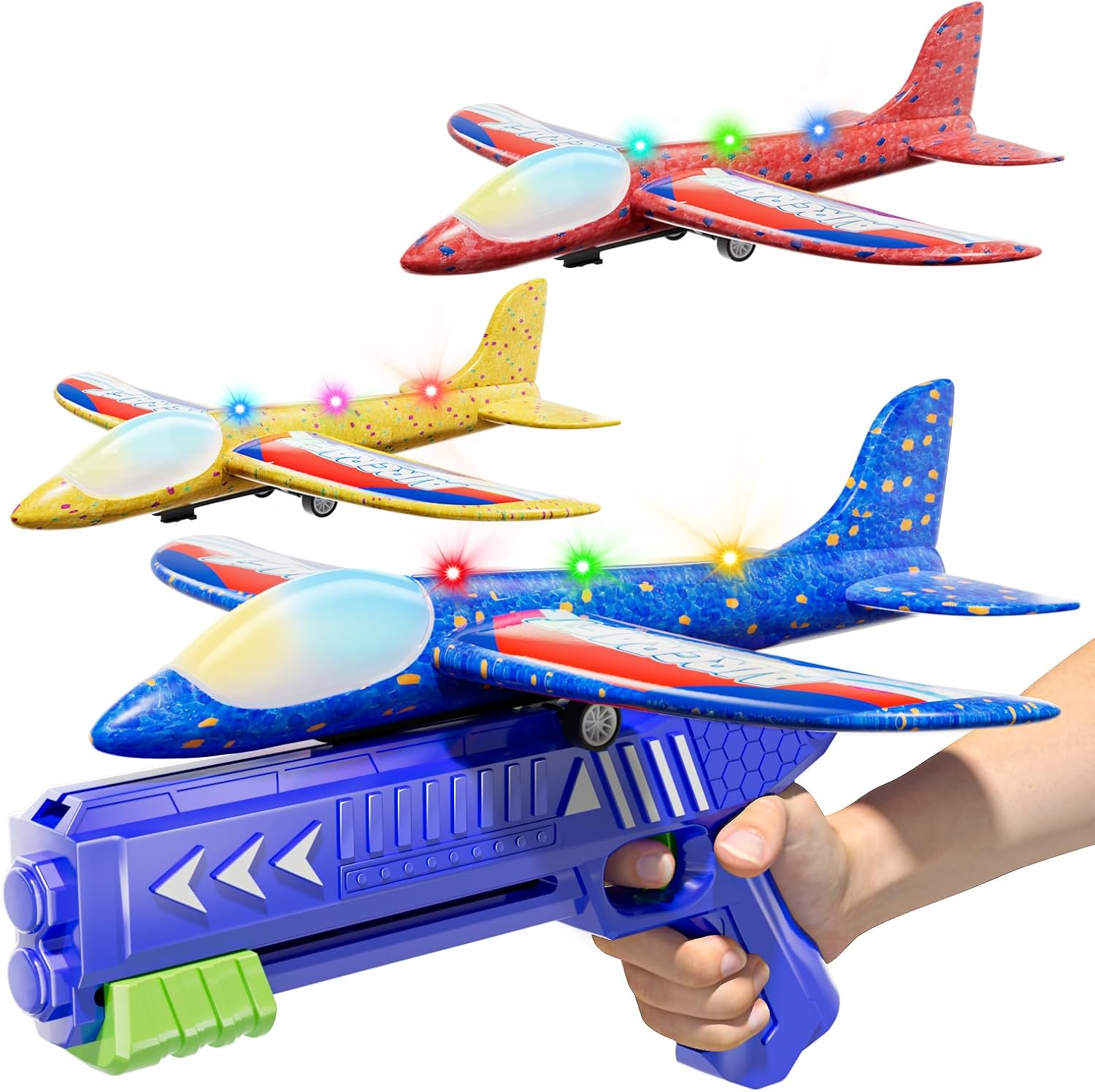 Doloowee 3 Pack Airplane Launcher Toys