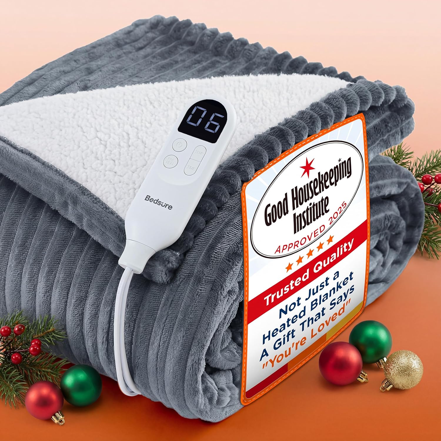 Bedsure Heated Blanket Electric Throw